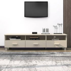 TV Cabinet Honey Brown Solid Pinewood Medium TV Cabinet