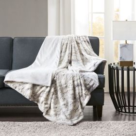 Oversized Faux Fur Throw (Color: as Pic)