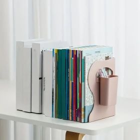 The Adjustable Bookshelf Consists of Two Parts, a Creative Extension of The Bookshelf, Perfect for Students, Made of Durable Materials (Color: Pink)