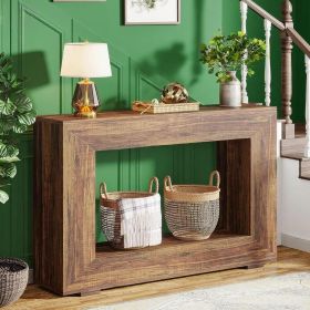Console Table (Color: Brown)